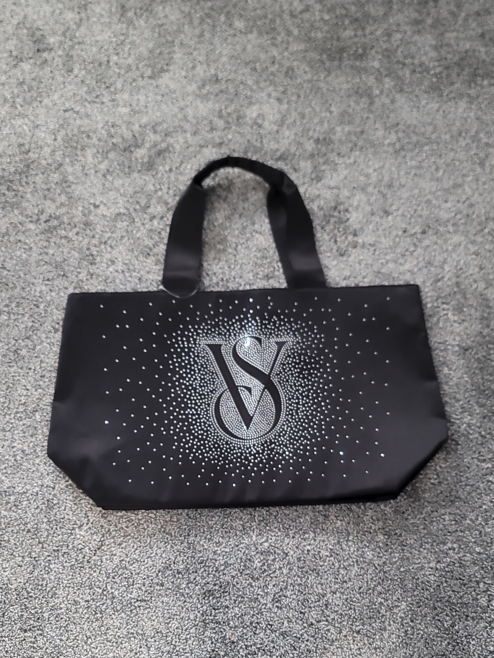 Victoria's Secret Black Tote with Sparkling VS Logo